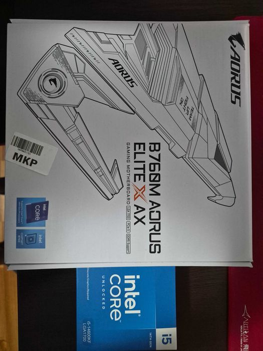 Kit gaming i5 14600kf + b760m aorus elite x ax