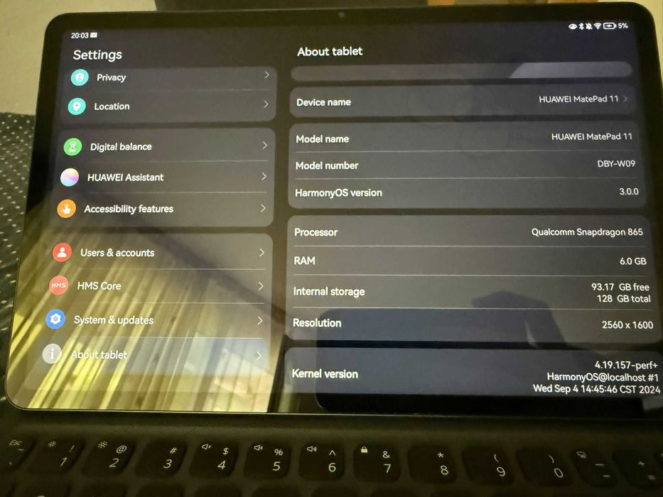 Huawei MatePad 11 120Hz + Tastatură + M-Pencil – 6GB RAM / 128GB