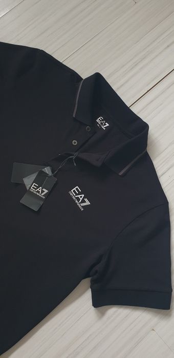Emporio Armani EA7 Pique Pima Cotton L НОВО! ОРИГИНАЛ Мъжка Тениска