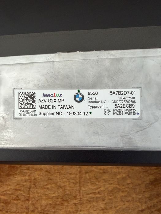 Tableta / Navigatie, Display BMW Seria 3 G20, G21, Seria 4 G22 G23 G26