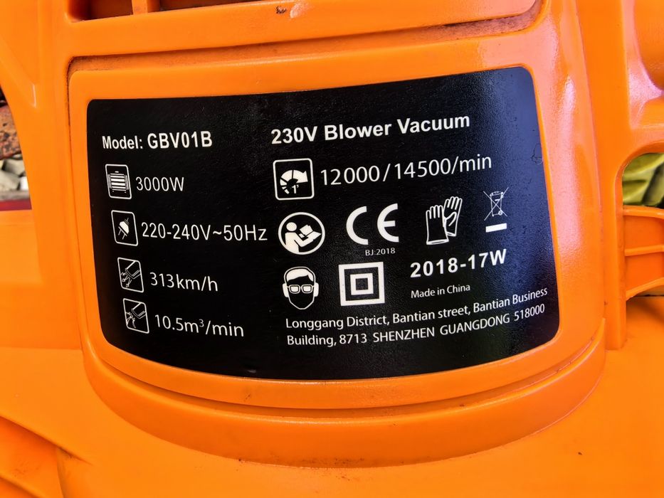 TACK LIFE Електрически листо събирач. Духалка. Метла 3000w