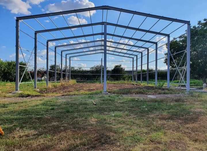 Vand structura metalica demontabila pe suruburi, pret avantajos 8m x 20m