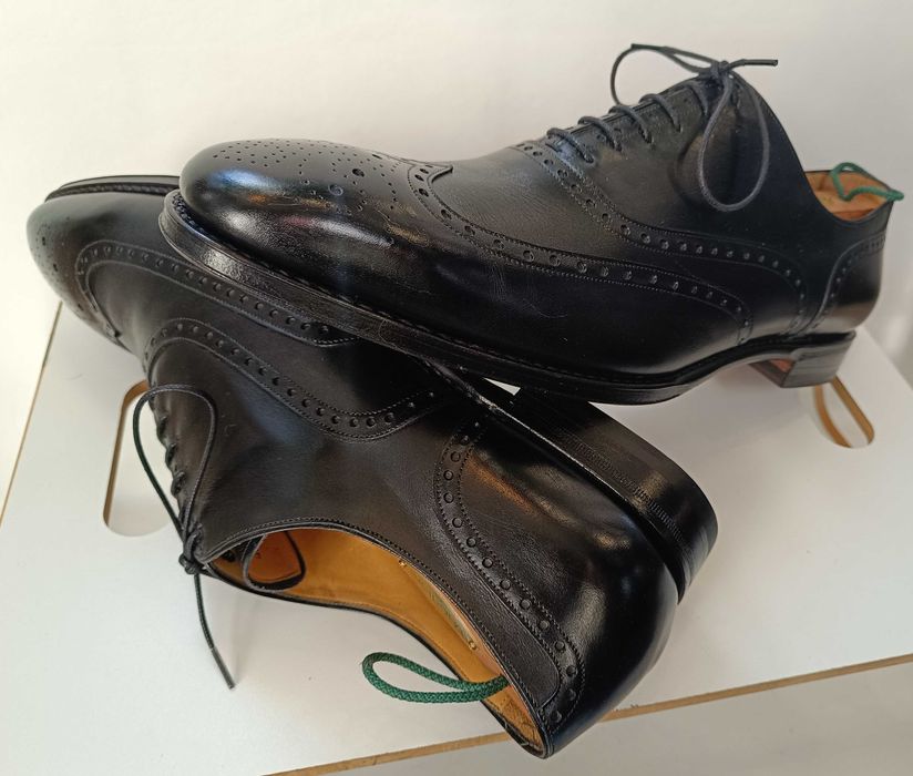 Pantofi de lux 46 46.5 47 oxford GREVE NOI lucrati manual piele super