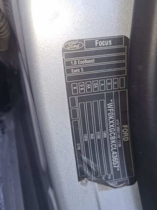 Haion cu Lunetă Ford Focus 3