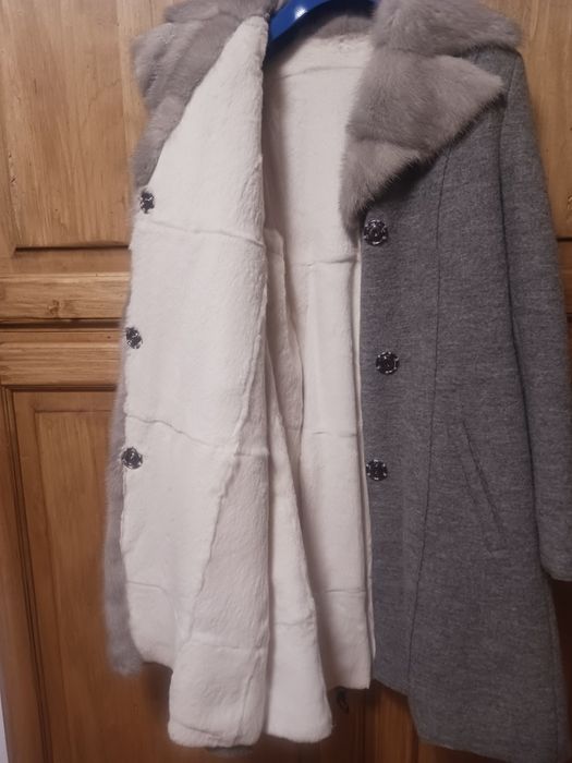 OFERTA Haina lana cu blana iepure si nurca