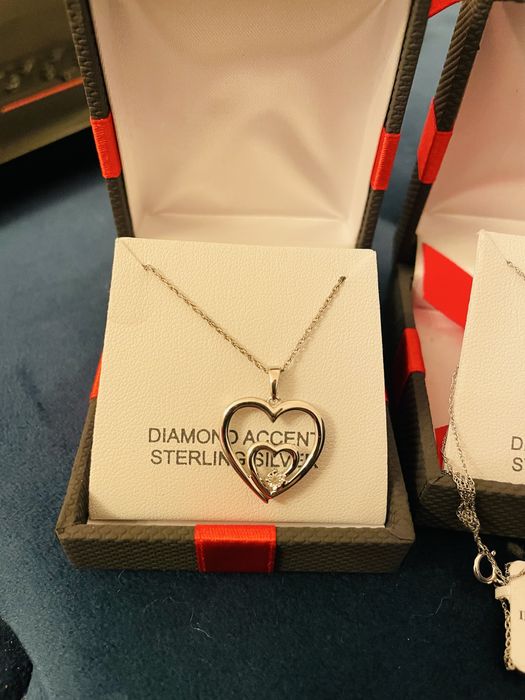 Coliere argint 925 si diamant