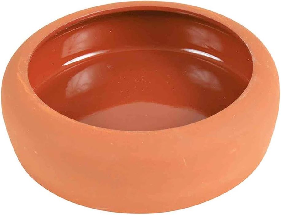 Trixie Bol ceramic cu margine rotunjită, 250 ml, teracotă