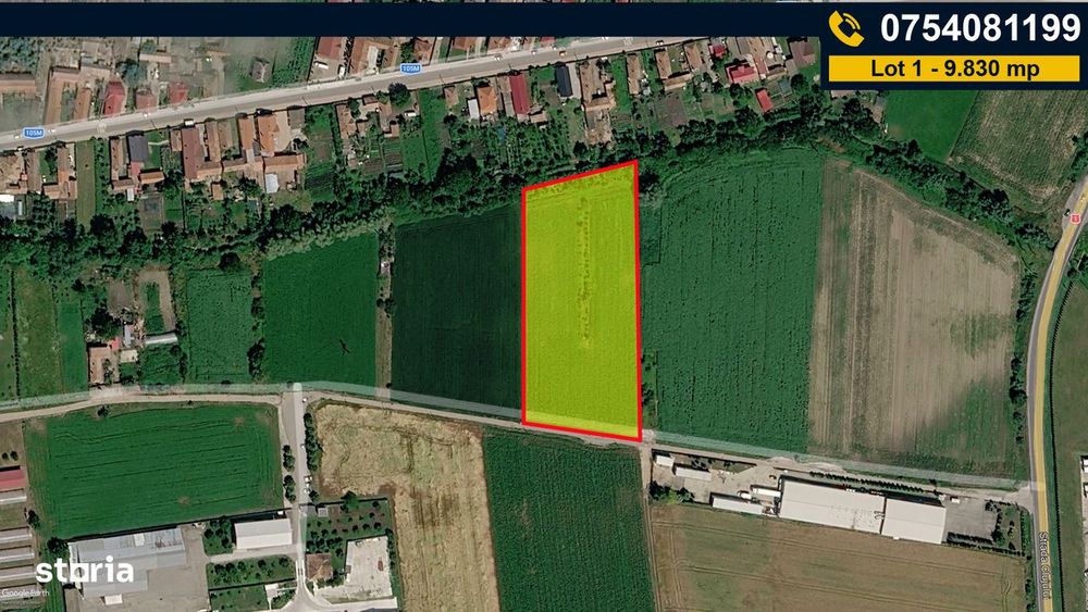 Teren Industrial 9.830 Mp – Oiejdea – Pug Industrial | Acces Asfalt