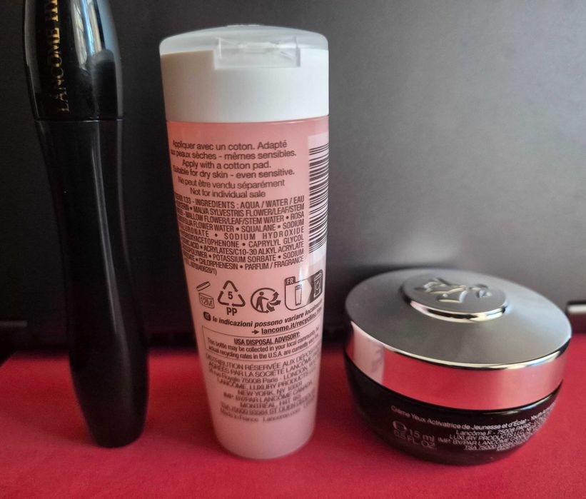 Козметика Lancome: спирала, околоочен крем, тоник за лице