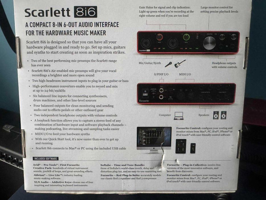Focusrite Scarlett 8i6 трето поколение