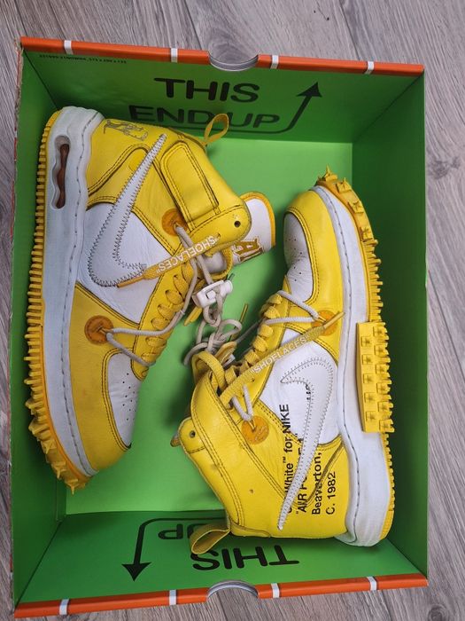 Air force 1 mid Off white Varsity Maize