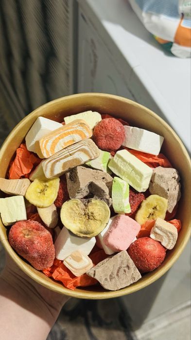 Сублимированные фрукты и мороженный