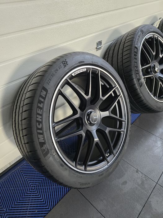 22" ОРИГИНАЛНИ AMG джанти GLE63 W167 + НОВИ Michelin Pilot Sport 4S