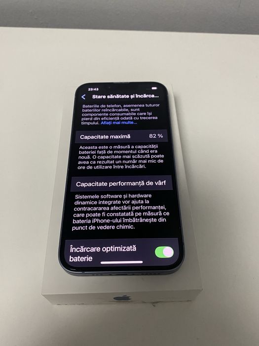 iPhone 14 / Stare sanatate baterie 82% - Ca nou !!!