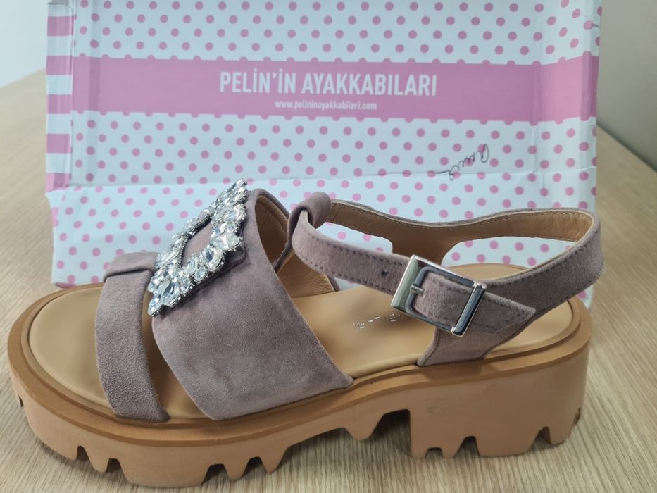 Сандали замша, женские