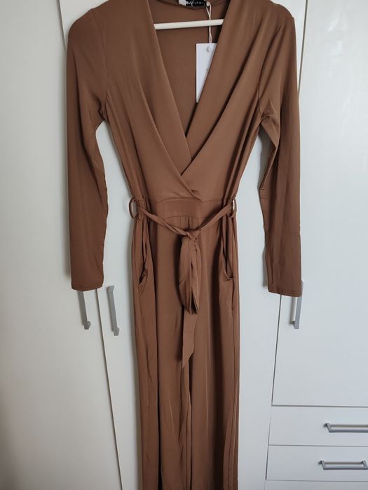 Salopeta cu pantaloni largi si buzunare, marimea S