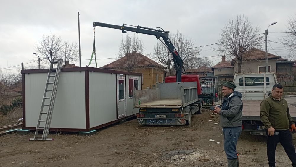 кран под наем Доставка на строителни м