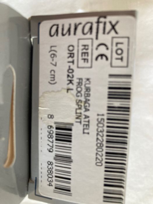 Шина за обездвижване на счупен или навехнат пръст р-р “L”