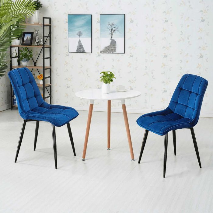 ПРОМОЦИЯ Трапезни столове от кадифе CLIPOP - 2бр - C-UDC087DBU