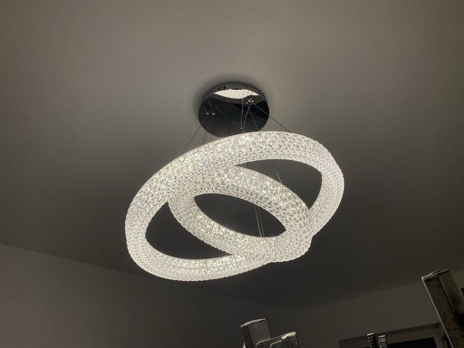 Pendul Led , 40 W, efect de cristal, modern