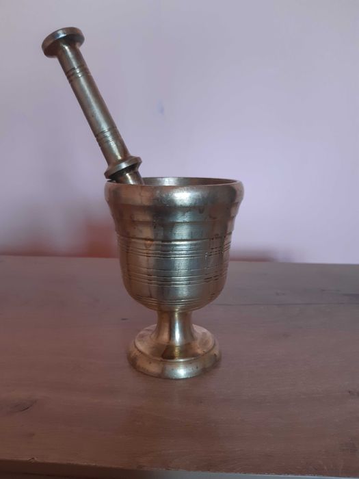 Хаванче с чукало, чист месинг, Бг производство от старите