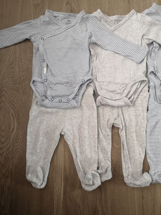 H&M set 4 body si pantaloni marimi 62 si 68