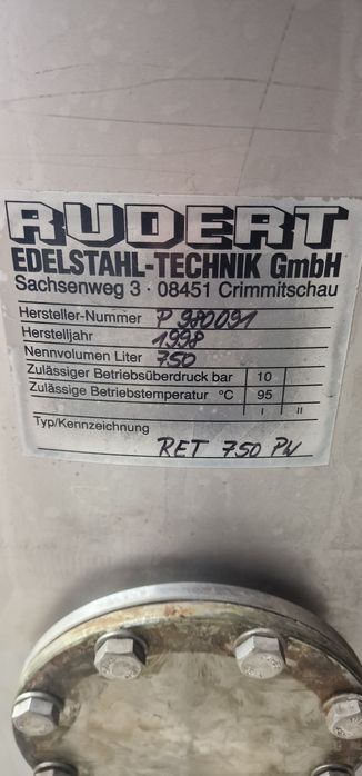 Boiler 750 litri  Puffer 1000 litri din inox cu gura de vizitare