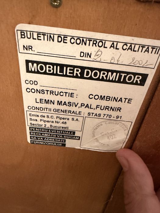 Oglinda vintage lemn 100x80