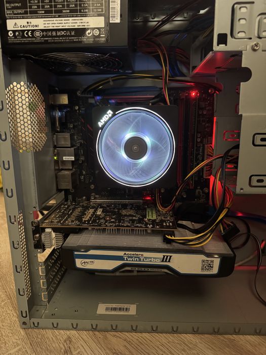 Компютър Ryzen 5 1600x 16GB DDR4 RX 480 8GB DDR5