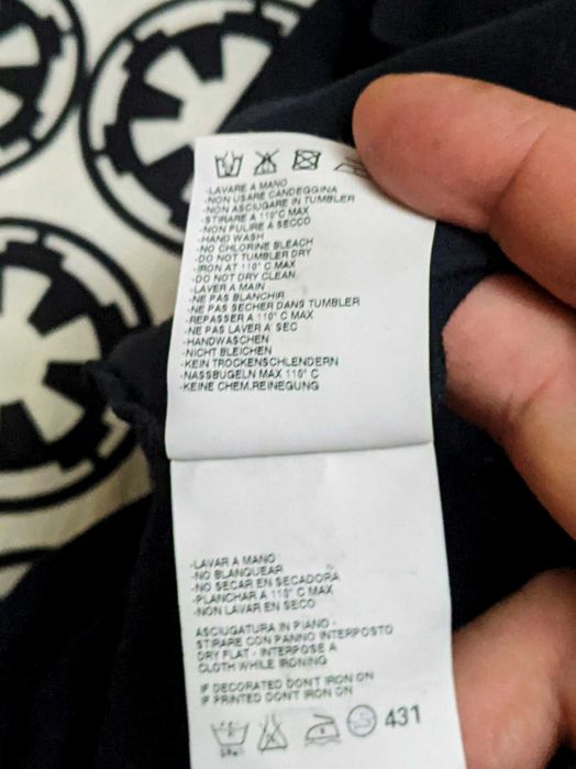 Tricou MAISON MARGIELA, autentic, v neck, splash water, marimea XL