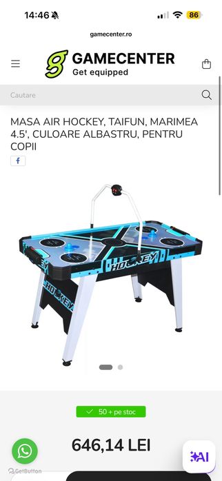 Vând Masa Air Hockey
