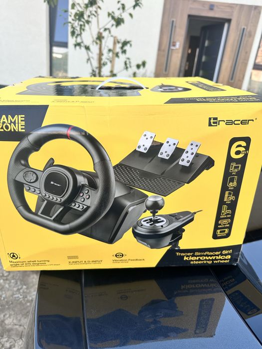 Set volan si pedale tracer noi la cutie