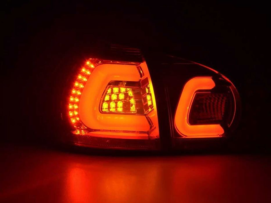 Стопове VW Голф 5 ЛЕД Lightbar Тъмни Опушени Golf 5 LED