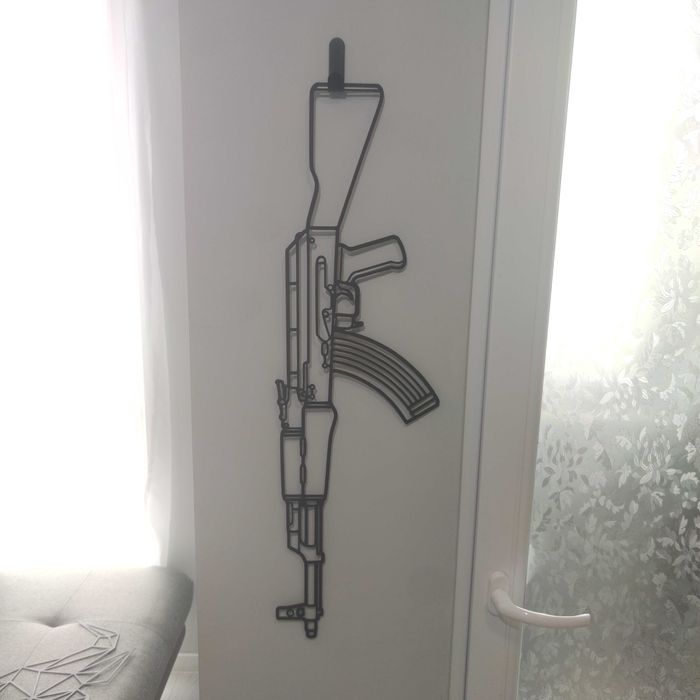 Метална картина AK-47 от CS2/CS – 75см | Безплатна доставка