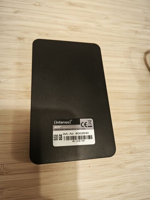 Intenso (Toshiba) 500GB HDD външен хард диск 100% Health Чисто нов