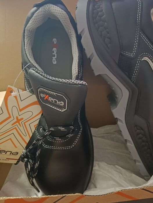 Защитни работни обувки ADR safety shoes Exena италиански кожени нови