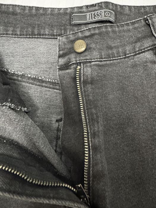 Черни дънки с висока талия Alessa - L размер