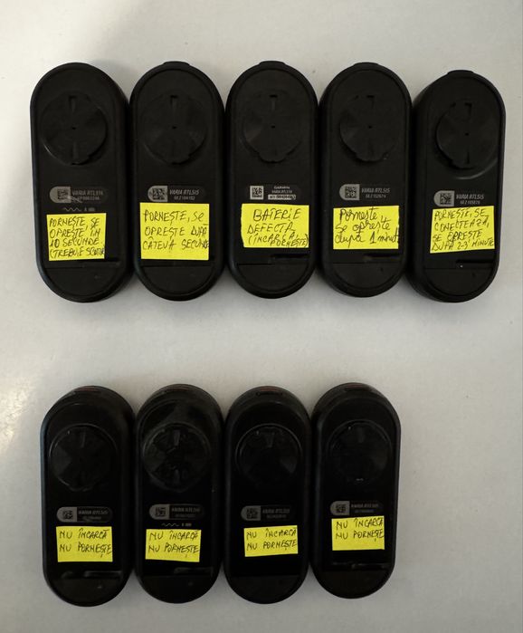 7 bucati Garmin varia RT 515 (516), cu diferite defecte