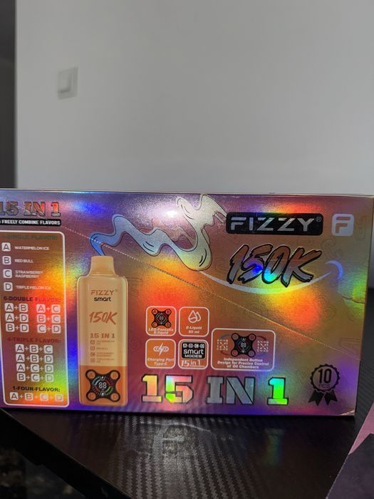 Vape 150,000 fizzy 15 in 1 pachet 4 bucati