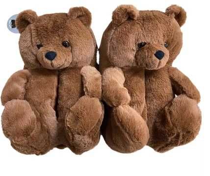 Налични пухкави пантофи панда