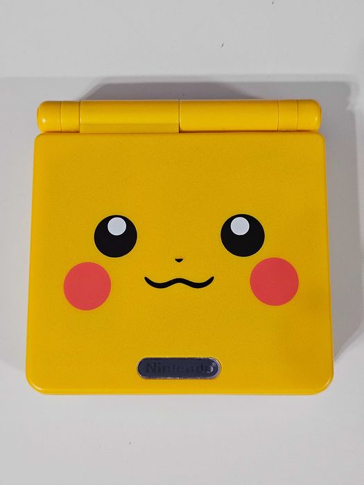 Nintendo Gameboy SP cu ecran IPS Pikachu reshell