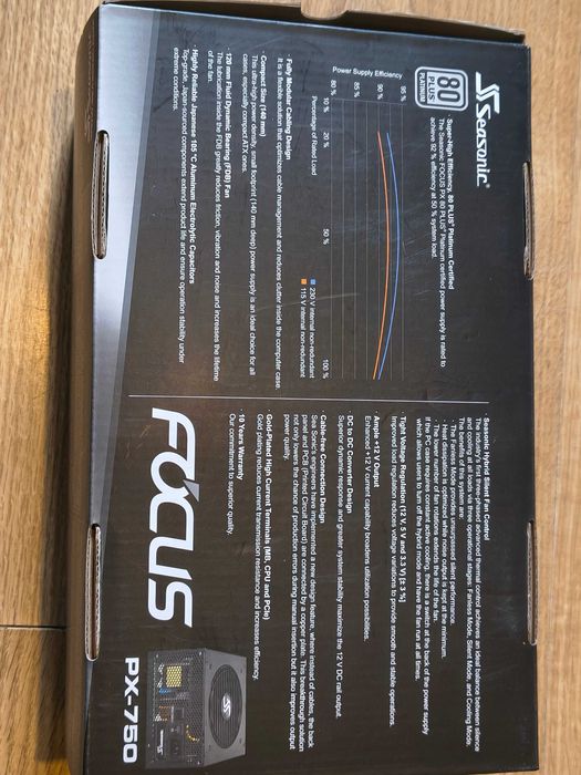 Захранване Seasonic Focus SSR-750PX Platinum, 750W, 80+ Platinum
