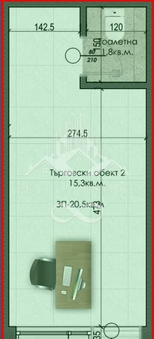 Продава се Офис в Велинград - 20 кв.м за 1151 €/кв.м - Снимка #1
