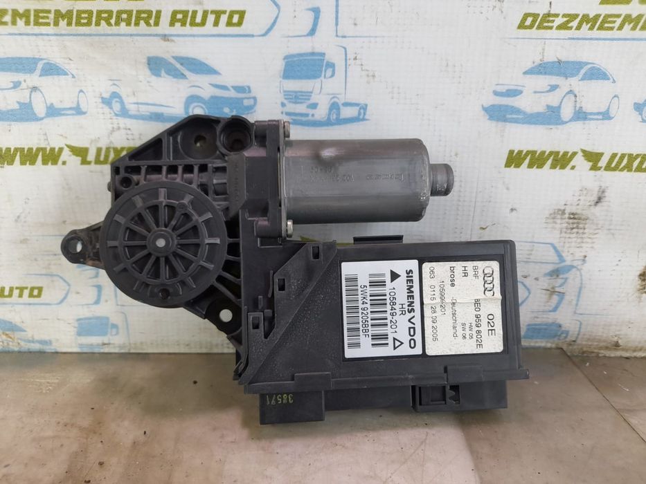 Motoras macara geam dreapta spate 8E0959802E Audi A4 B7 (2004 - 2008)