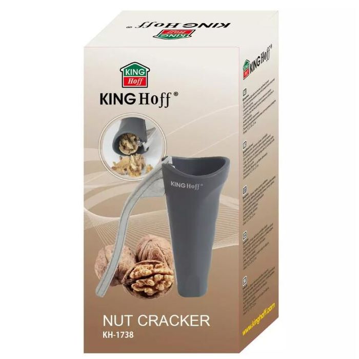Spargator de nuci manual, negru, Kinghoff
