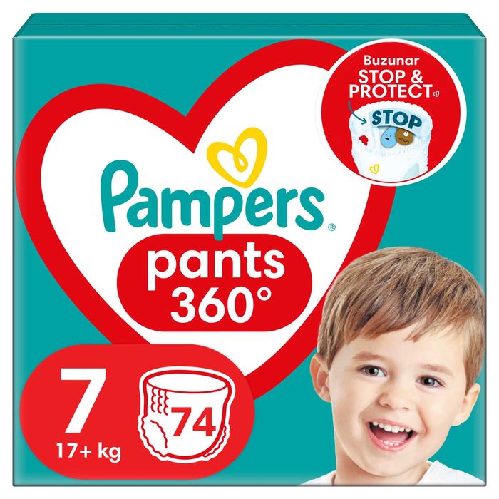 Scutece Chilotei Pampers Pants 360°, numar: 4, 5, 6, 7, Pret 135 Lei