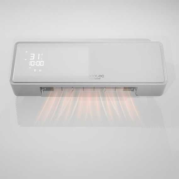 Стенен вентилаторен отоплител Cecotec ReadyWarm 5310 PowerBox с керамика, LED дисплей и дистанционно управление. 2000W, 3 режима,покритие 20 м²