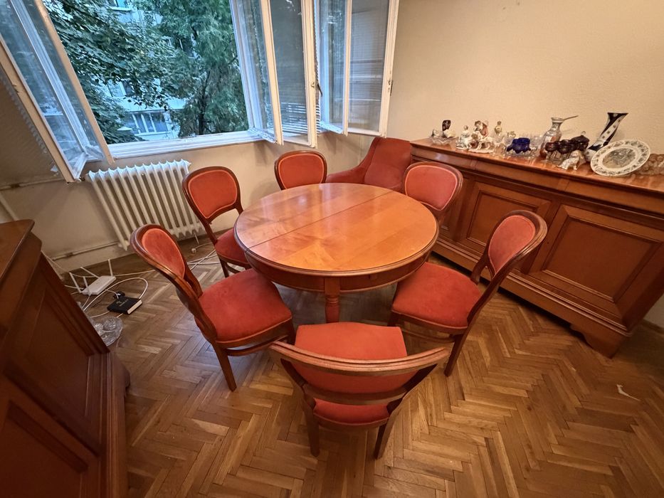 Vand set mobilier camera de zi din lemn masiv
