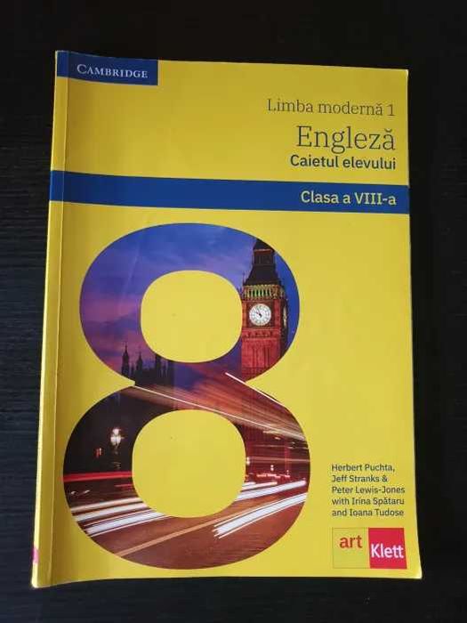Caiet Elev de limba moderna engleza 1 clasa a 8-a editura Art Klett