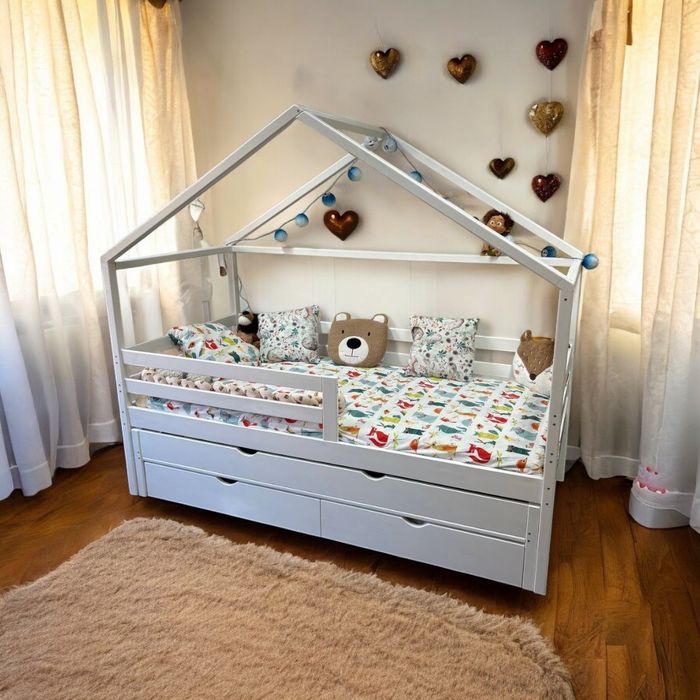 Детско легло - къщичка, тип Монтесори